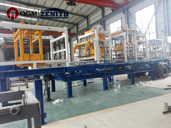 Çinin Nankin şəhərində QGM NEW ZN900C Mobil Kərpic Hazırlayan Maşın